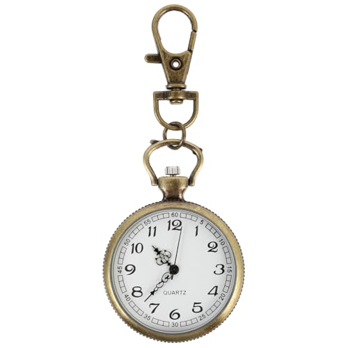 Mipcase Nurse Watch Clip on : Hanging Pocket Watch with Secondhand for Nurse Doctor Student, 3.54X1.57X0.31inch