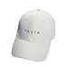 Baomabao Cotton Baseball Cap Boys Girls Snapback Hip Hop Flat Hat (White)