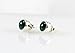 Sterling Silver Tiny Genuine Green Malachite Gemstone Heart Chakra Healing Handmade Round Stud Earrings