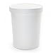 [25Count] 32 oz Freezer Containers And Lids - With Non-vented Lids to Prevent Freezer Burn - Durable Heavy Duty Quart Ice Cream Containers! Frozen Dessert Supplies