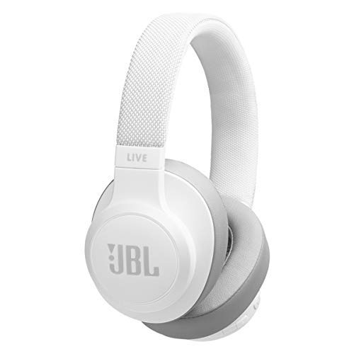 JBL Live 500BT Wireless Bluetooth Over-Ear Headphones with Voice Control – White