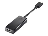 HP - External Video Adapter - HDMI - USB-C - Black