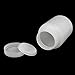 uxcell 5Pcs 500ml Plastic Wide Mouth Cylindrical Laboratory Reagent Bottle Sealling Bottle White