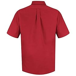 Red Kap Mens Poplin Dress Shirt, Stain And Wrinkle