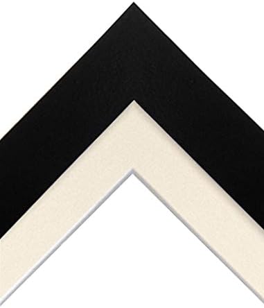 FRAMES BY POST 25mm wide H7 Black Picture Photo Frame with Ivory Mount 36"x24" for Pic Size 30"x20" (Plastic Glass) - Image 3