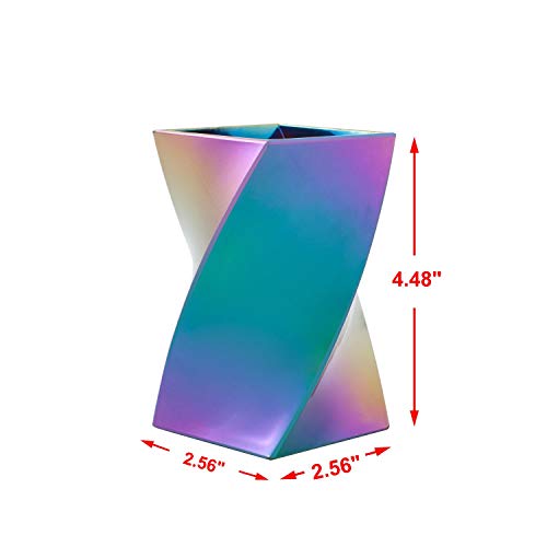 Zodaca [Wave Design Stylish Wave Pen Pencil Holder Desktop Stationery Makeup Brush Organizer, Aurora - Thumbnail 3