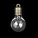 WINOMO Mini Glass Wish Bottles Jars with Cap, Bulb Shaped, Pack of 10 (Clear)