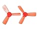 RJXHOBBY 5Pairs/10Pcs 1935 1.9 Inch 3-Blade Propeller Triblade Prop 1.5mm Mounting Hole Compatible with 1103 1104 1105 Motors for DIY Micro FPV Drone Quadcopter Red