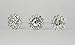 Max 24 Bouquet Pins Corsage Wedding FLORAL ROUND Design Crystal Rhinestone Diamond 3 inches