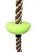 ChooseDaily 6.5 Foot Ninja Climbing Rope with 5 Foot Holds and Safety Carabiner | Ninja Warrior Training Equipment