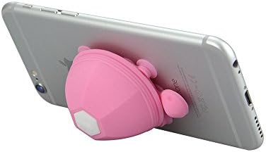 2-in-1 Multifunctional Dual-head Turtle Silicone Suction Cup Cellphone Holder Mount &Earphone Wrap Cable Headphone Cord Winder Wrap for Iphone / Ipad Smart Phone and Tablet PC(AB023-Pink)