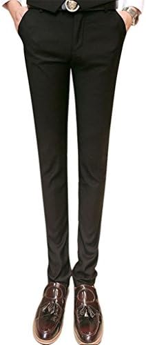 MOGU Ankle-Length Dress Pants for Men Slim Fit Cropped Trousers Size 34  Black, Black, 34 price in UAE | Amazon UAE | kanbkam