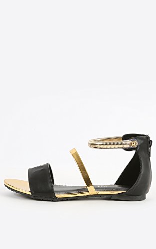 Womens Shoe Republic LA Suarez Ankle Strap Sandals BLACK 8 New: In Box