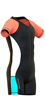 basadina Girls Surf Suit - Shorty One-Piece Wetsuit,UV 50+ Sun Protection,Swimsuit for Girls 4 to 12 Years Old