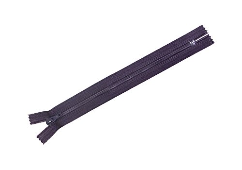 Y.K.K フラットニットファスナー 20cm 10本入 867深紫 FN20-867