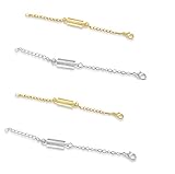 Sparik Enjoy TM 4pcs Gold & Steel Silver Necklace Extenders 4