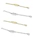 SPARIK ENJOY (TM) 4pcs Gold & Silver Necklace Extenders 4