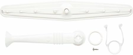 Whirlpool Center Wash Arm Assembly, Middle Spray Arm Water Supply Tube and Arm Kit, White