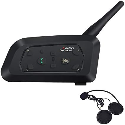 21最新版 Excuty 6riders 同時通話 バイク用 インカム インターコム トランシーバー Bluetooth 高音質 バイク無線機インカム 12時間連続通話 音楽聴き Ip65防水 最大通話距離10m ヘルメット用 ヘッドセット 日本語説明書付き