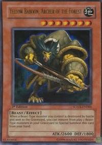 Yu-Gi-Oh! - Yellow Baboon, Archer of the Forest (SOVR-EN084) - Stardust Overdrive - Unlimited Edition - Ultra Rare