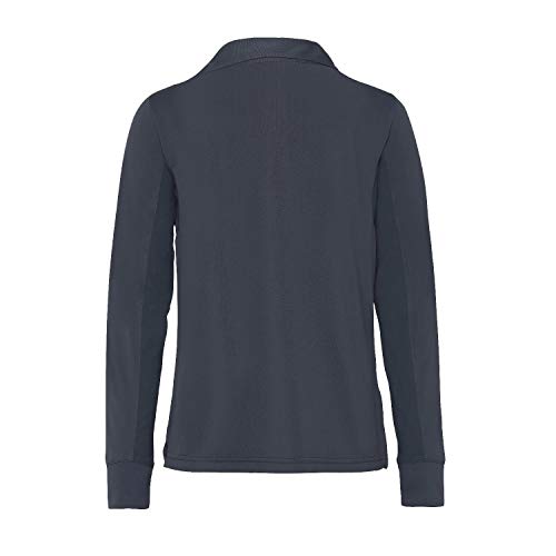 image for TuffRider Children's Taylor Long Sleeve Polo, unisex, Navy