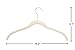 Finnhomy Sturdy 50 Pack Non-Slip Shirt and Dress Clothes Hangers Heavy Duty Slim-Line Velvet Hanger Beige with 10 Free Finger Clips