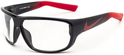 Designer Radiation Leaded Protective Eyewear in Full Rim Plastic Frame - Mercurial 8.0 - Black Clear Red Fade - 65-13-135