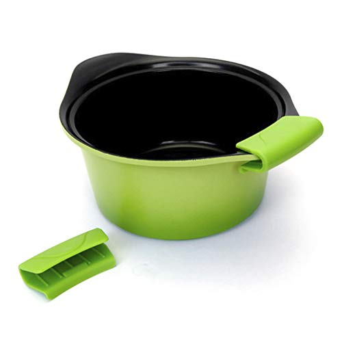CLAIRLA Silicone Pot Holders (4pack), Heat Resistant Pots Foldable Holder - Oven Mini Mitts and Cooking Pinch Insulation Pan Grips Set for Kitchen - Hot Insulated Grill Baking Grip pad Gloves