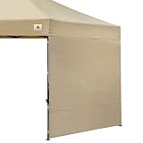 ABCCANOPY Instant Canopy SunWall (15+Colors) for 10x10 Feet, 10x20 Feet Straight Leg pop up Canopy, 1 Pack Sidewall Only, Beige