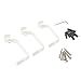 gb Home Collection White Curtain Rods for Windows, White Curtain Rod 48 to 84 Inch (4-7 Feet) for Long Window