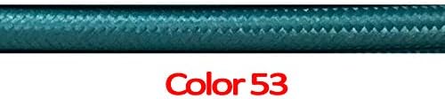 2M 3M 5M 10M VDE 2 Cords 0.75Mm2 Colorful Textile Fabric Cable Vintage Light Cord Electrical Wire 53 3m