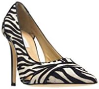 Diane Von Furstenberg Zebra Print Pony Hair Cutout Pump