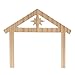 Unfinished Wooden Nativity Scene Set, DIY Christmas Decoration Crafts (11 Pieces)