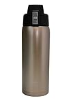 Aquatix Glittering Gold Insulated FlipTop Ultimate Sport Bottle 21 ounce Pure Stainless Steel