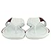 Gucci Flip-Flop White Guccissima Leather Sandals with BRB Web 268670 9051 (6.5 G / 7 US)