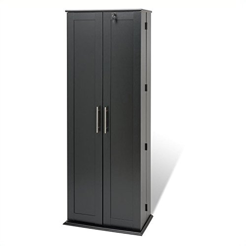 Atlin Designs 64" Large Style Deluxe Media Cabinet in Black