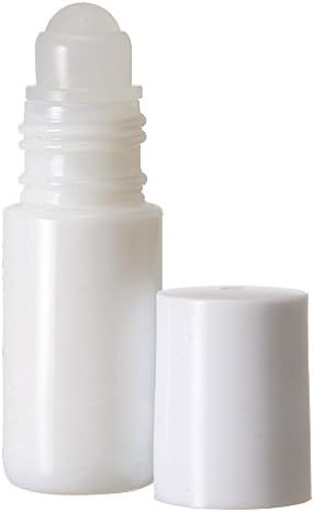 144 Pack Bottles 5 ML Clear Glass Roll On Matching Cap and Plastic Roller includes pipettes - Empty Containers for Essential Oil Aromatherapy Perfume Cologne Wholesale Quantities Available (White)