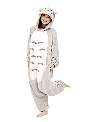 NC Joystart Adult Onesie Animal Pajamas Unisex Carnival Halloween Cosplay Costume Sleepwear (X-Large, Totoro)