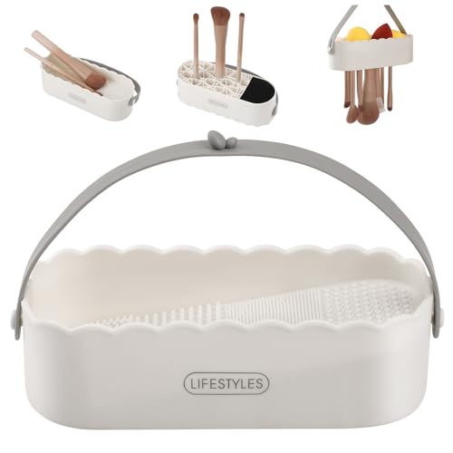 DUcare Makeup Brush Cleaner Shampoo Soap Solid Brush Cleaning Mat Removes Cosmetic Color Brush Cleaner Pad for Cleaning Makeup Sponges Brushes