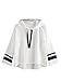ROMWE Women's Striped Drop Shoulder High Low Pullover Hoodie Sweatshirt