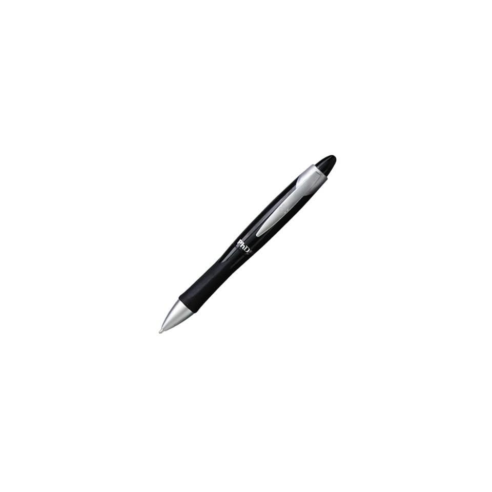 Papermate PhD Ultra Retractable Ballpoint Pen, Black Barrel, Black Ink, Medium Point, Each 46389