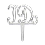 Oasis Supply I Do Pick Cupcake/Cake Decorating Picks, 2 1/4-Inch, Silver, Set of 12