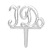 Oasis Supply I Do Pick Cupcake/Cake Decorating Picks, 2 1/4-Inch, Silver, Set of 12