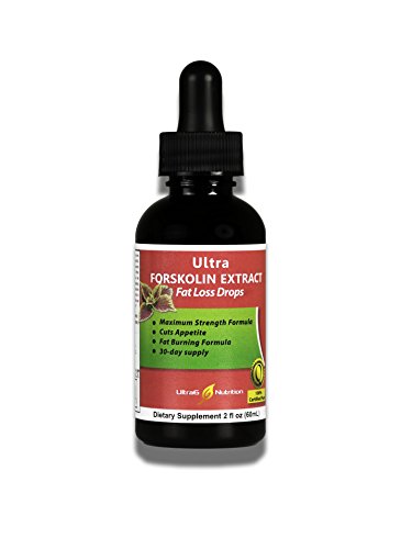 Ultra Forskolin Extract Fat Loss Drops - Forskolin drops with Fast Absorbing Liquid - 100 percent Natural Weight Loss Supplement