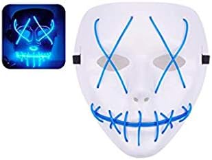 QUALITYDEPOT USA Stock Halloween Mask LED Light up Purge Mask for Festival Cosplay Halloween Costume