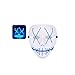 BV Company USA Stock Halloween Mask LED Light up Purge Mask for Festival Cosplay Halloween Costume (Blue 2)