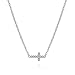 PAVOI 14K Gold Plated CZ Simulated Diamond Sideways Cross Necklace for Women