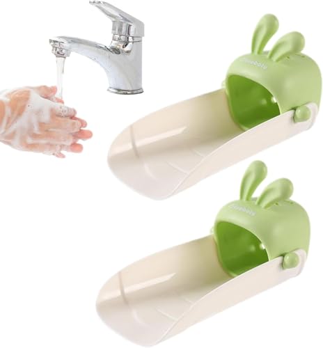 Kids Faucet Extender - 2 Silicone Cartoon Faucet Covers, Hand Extender Washing Aid | Sink Spout Wash Helper For Kitchen And Bathroom, Easy To Use Faucet Extender For Children's Hands