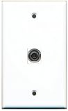 RiteAV 1 3.5mm Audio Wall Plate with Keystone Coupler Type Jack - White
