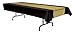 Beistle 57940-BKGD Black and Gold Tablecover, 54 Inch by 108" primary